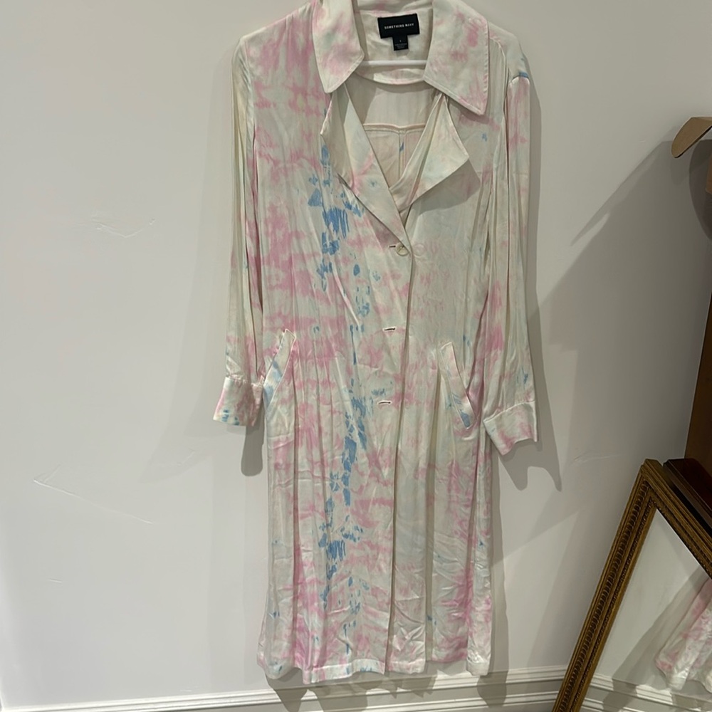 Midi silk button up